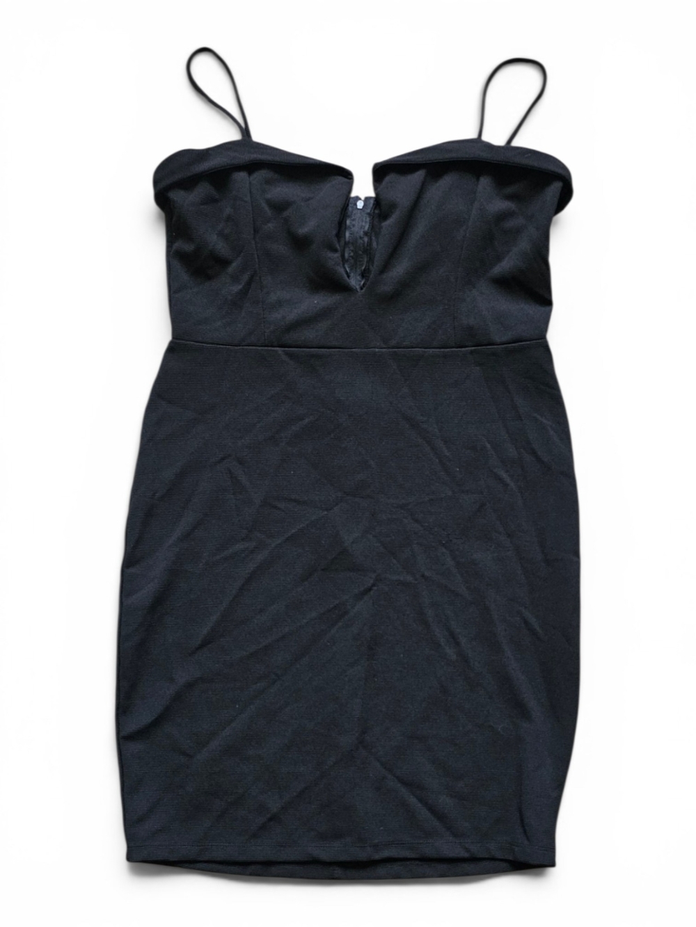 Charlotte Russe Black Bodycon Mini Dress XL NWT